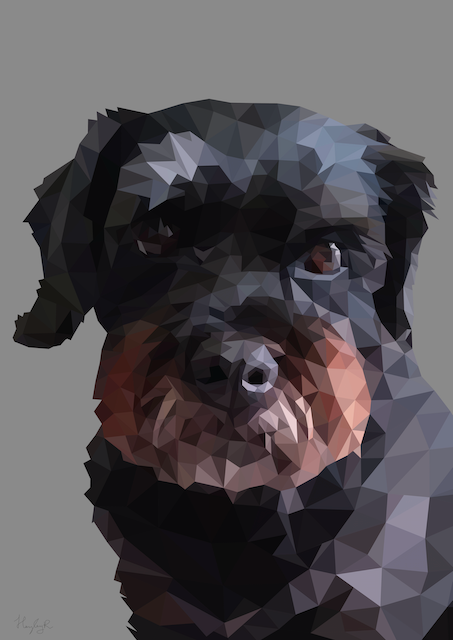 Pet Portrait-Low Poly Art Portrait