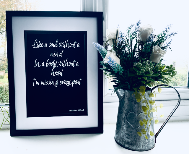 Unfinished Sympathy Print -Massive Attack Inspired Lyric Print