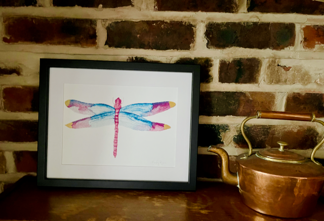 Dragonfly Watercolour Print