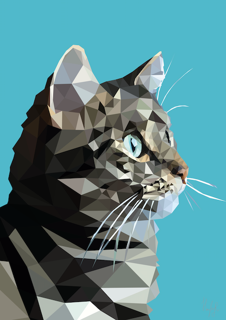 Pet Portrait-Low Poly Art Portrait