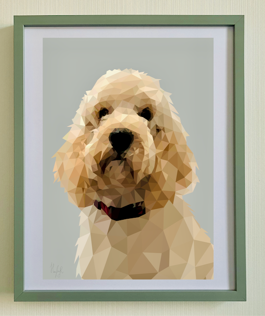 Pet Portrait-Low Poly Art Portrait