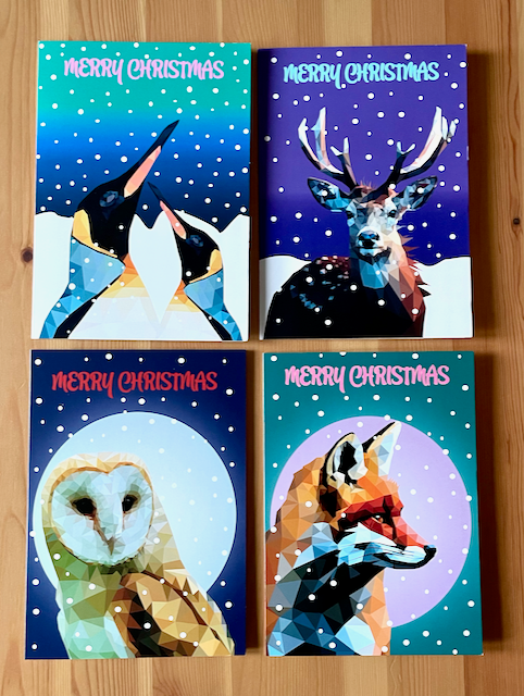 Christmas Cards-Pack Of 8 Cards And Envelopes