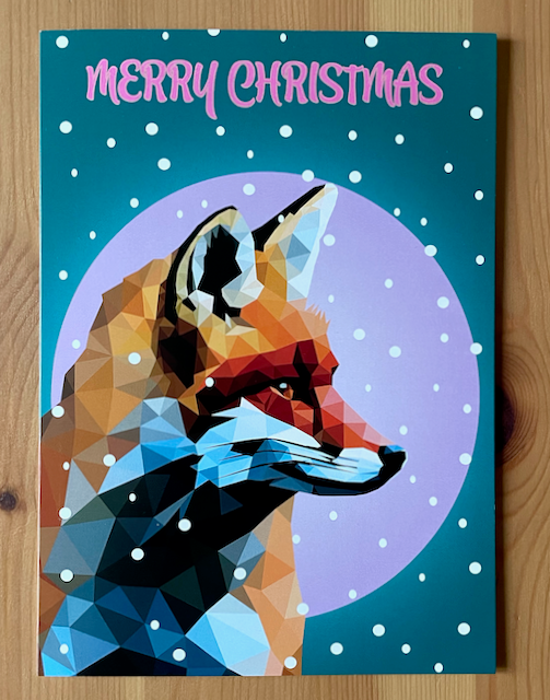 Christmas Card -Single Card Plus White Envelope (Four Designs Available)