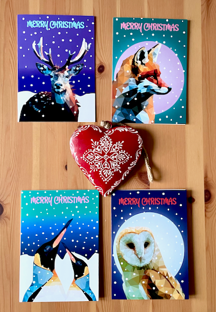 Christmas Cards-Pack Of 8 Cards And Envelopes