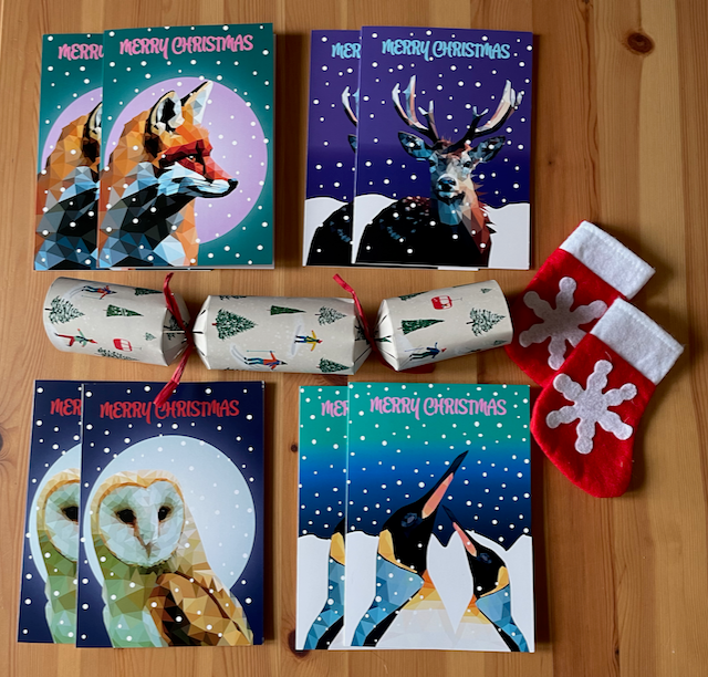 Christmas Cards-Pack Of 8 Cards And Envelopes