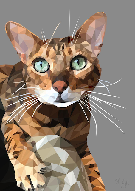 Pet Portrait-Low Poly Art Portrait