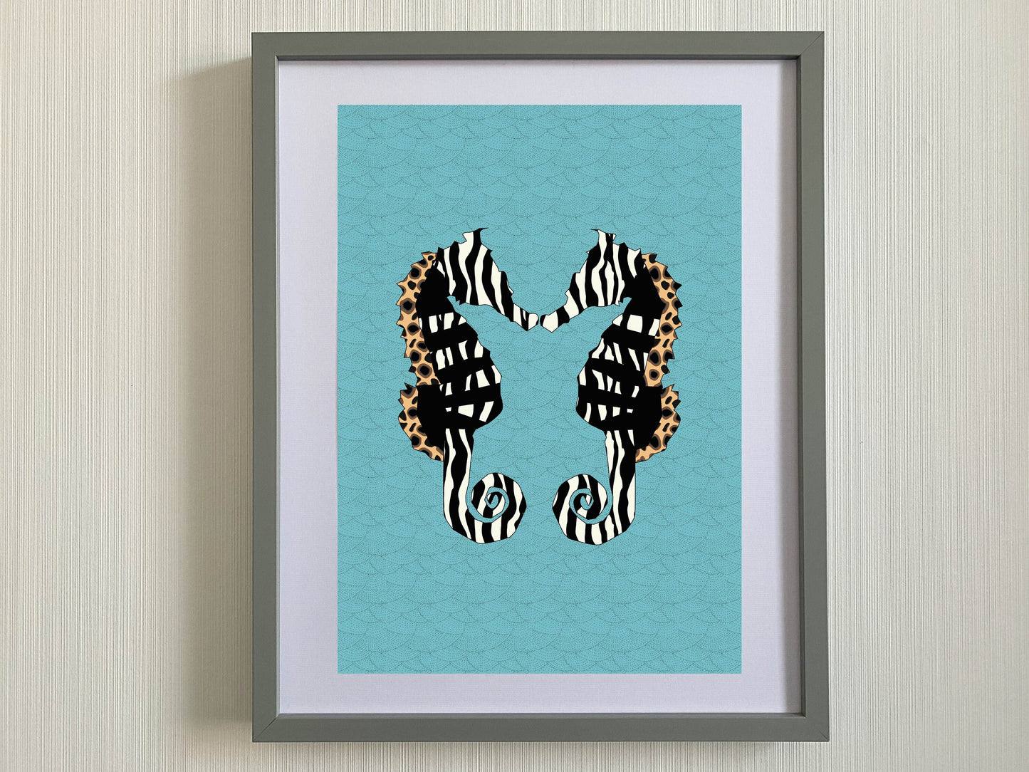 Seahorse Print-Zebra print