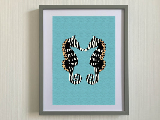 Seahorse Print-Zebra print