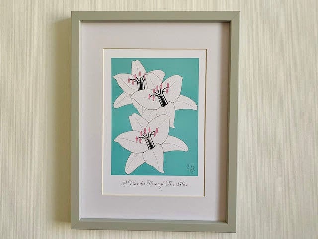 Lily Print-A Wander Through The Lilies