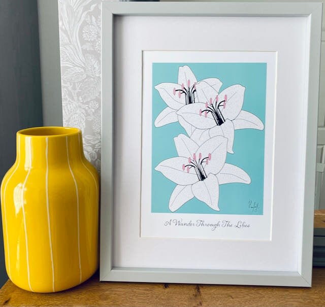 Lily Print-A Wander Through The Lilies