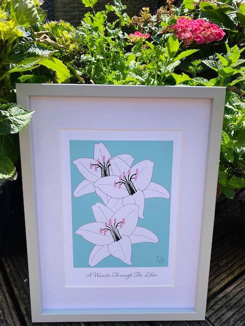 Lily Print-A Wander Through The Lilies