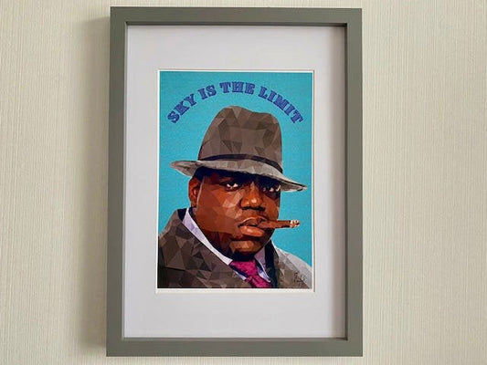 Biggie Smalls Print-Low poly art Biggie inspired print